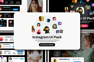 Instagram UI Pack After Effect, a Social Media Template by Loin Studio