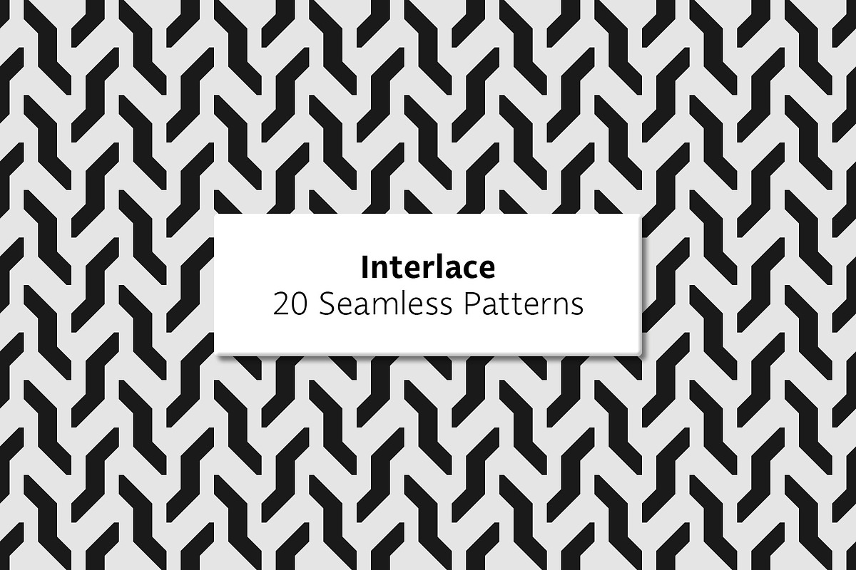 Interlace - 20 Seamless Patterns, a Pattern Graphic by Tustan (Photo 1 of 5)