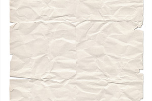 Wrinkled paper texture monochrome isolated on white, a Background Photo by GoodGoods