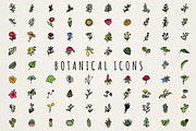 Botanical Icons Clipart Set, a Duotone Icon by Lemonade Pixel (Thumbnail 1 of 8)