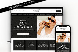 Minimal Monochrome Website Template