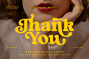Tropical Magic - Retro Serif Font, a Serif Font by Keithzo (Thumbnail 9 of 9)