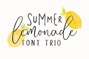 Summer Lemonade + Extras, a Sans Serif Font by Hart Foundry™ (Thumbnail 1 of 9)