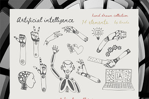 Artificial Intelligence Set, a Technology Illustration by Anada Arty