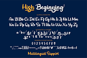 High Beginning, a Script Font by twinstd (Thumbnail 4 of 13)