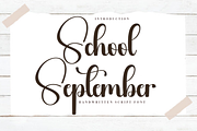 School September, a Handwritten Font by FreshTypeINK (Thumbnail 1 of 8)