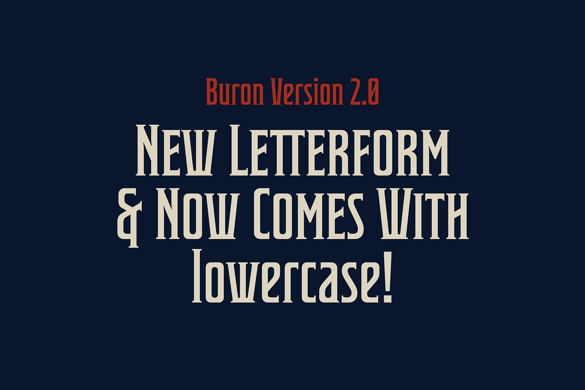 Buron Typeface preview 2