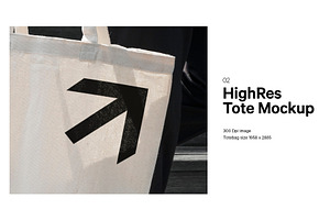 2x Canvas Tote Bag Mockup Bundle