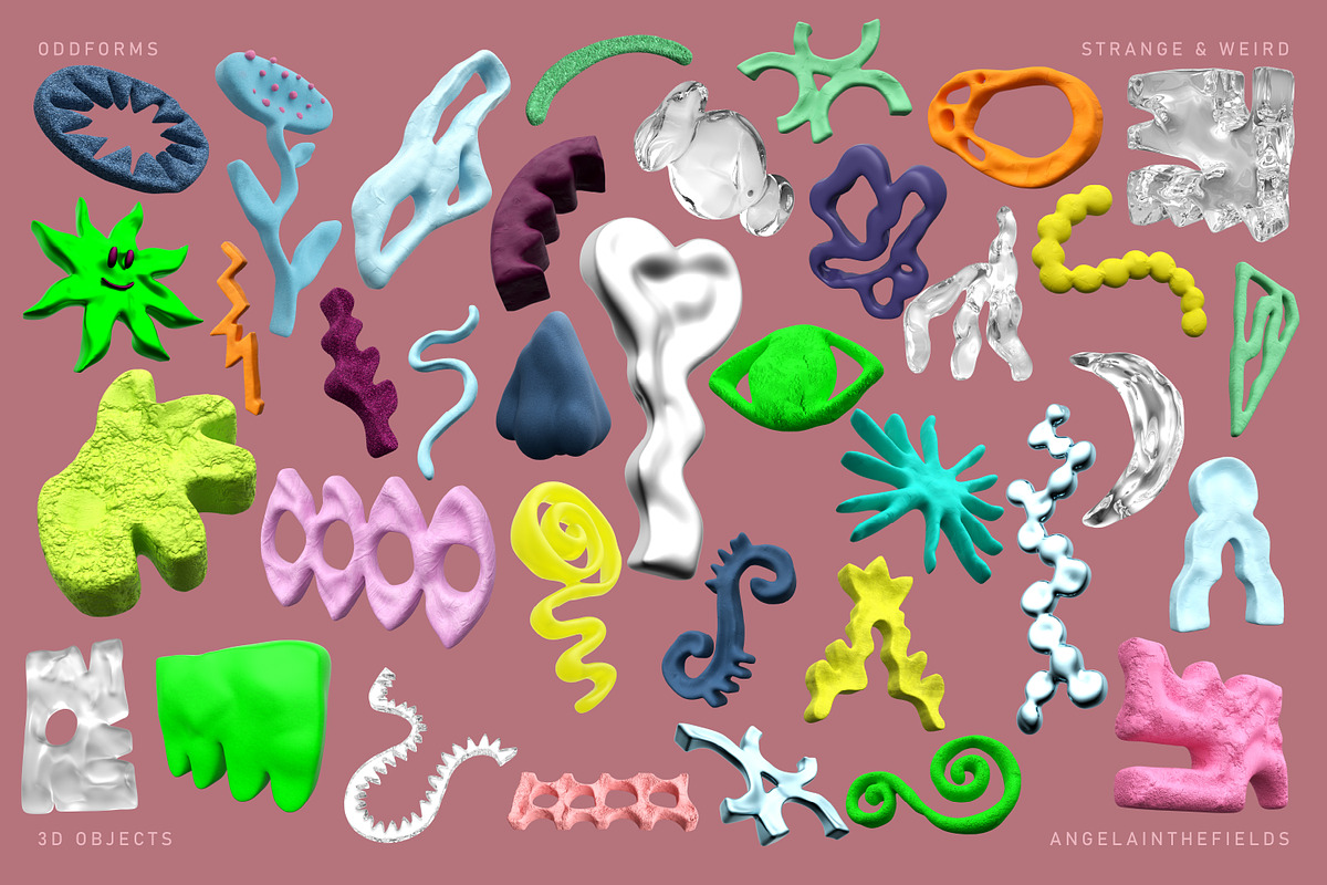 ODDFORM Claymation Objects, an Object Graphic by angelainthefields (Photo 10 of 13)