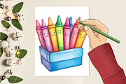 Preppy Back to School Clipart PNG, a Seasonal Illustration by CitraGraphics (Thumbnail 4 of 4)