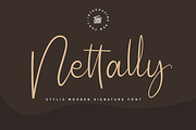 Nettally, a Script Font by twinstd (Thumbnail 1 of 13)