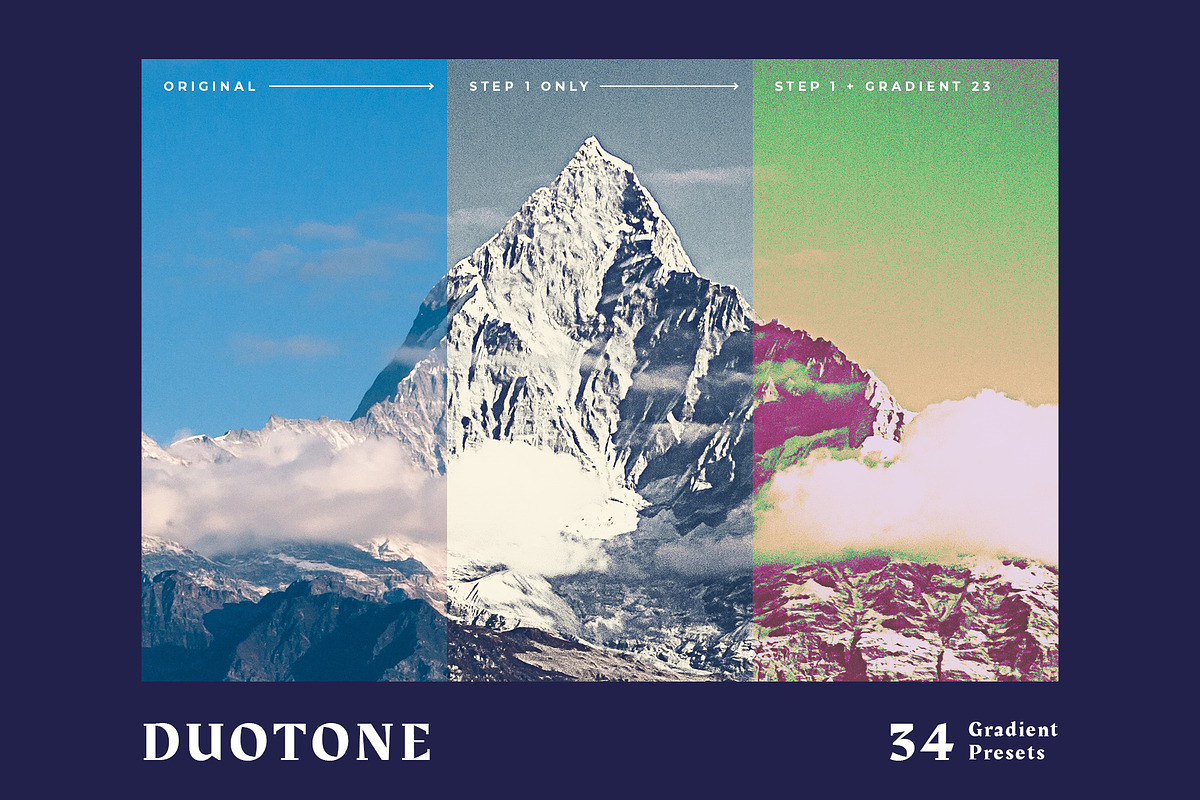 Duotone Gradient Photoshop Effect, a Poster Template by velvetmade.designs (Photo 7 of 10)