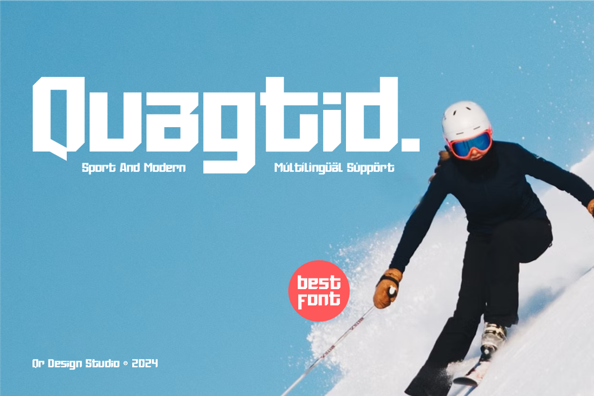 Quagtid - Sport & Logo Font, a Sans Serif Font by QR Design Studio (Photo 1 of 11)