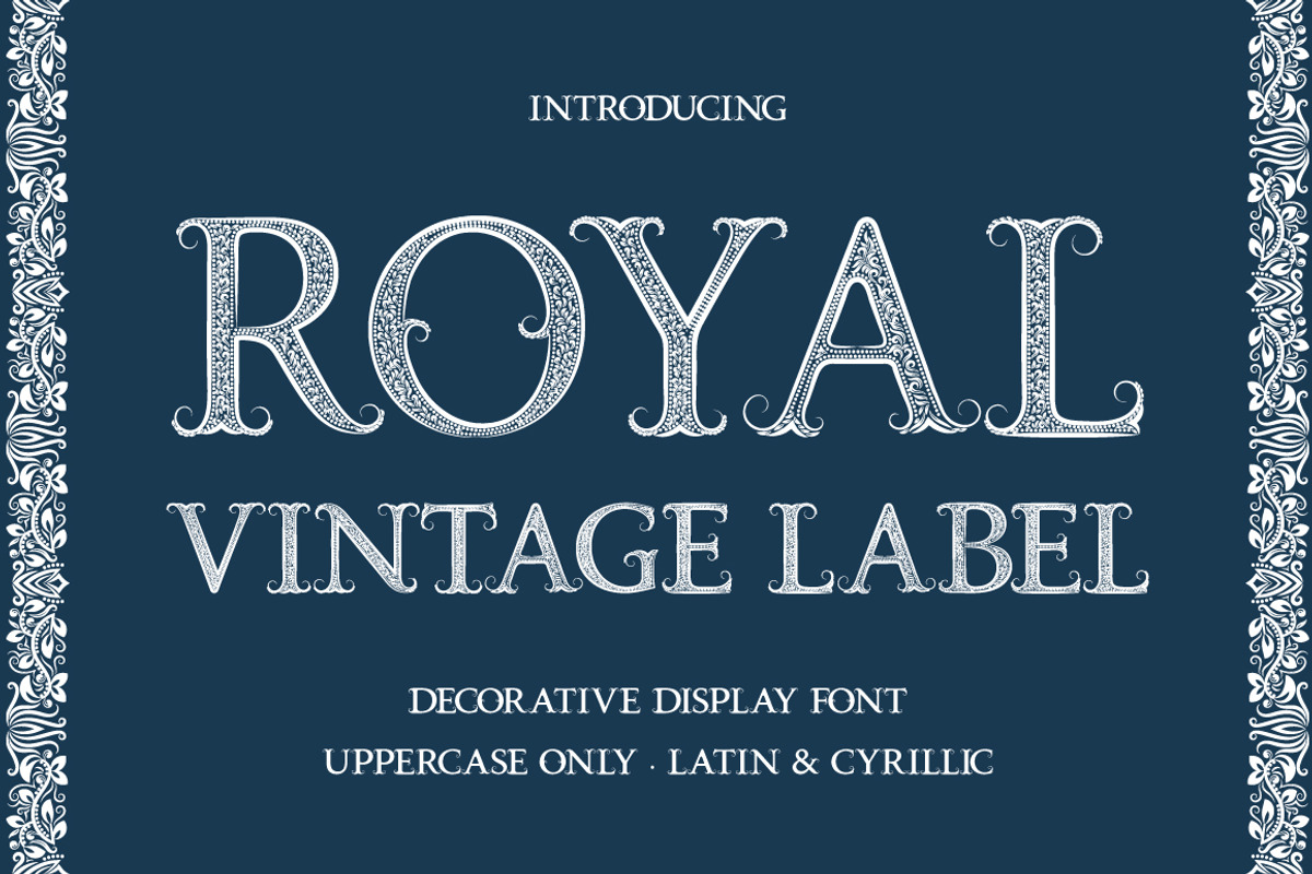 Royal Vintage Label Font, a Serif Font by Guten Tag Vector (Photo 1 of 5)