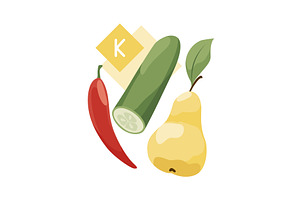 Assorted Fresh Vegetables and, a Food Illustration by Things for designers