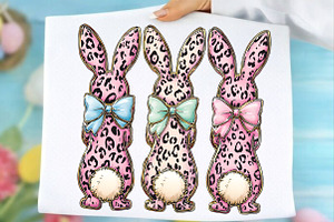 Bunny Coquette Bow PNG, Happy Easter, an Illustration by SinaCreation