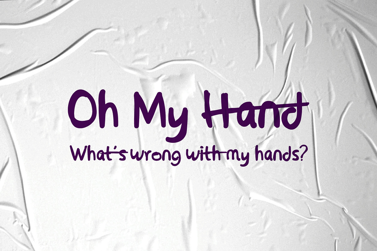 Oh My Hand Scrip Font preview 2