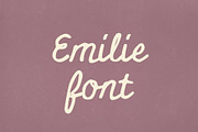 Emilie Whimsical, a Handwritten Font by EmilieVidal (Thumbnail 1 of 4)