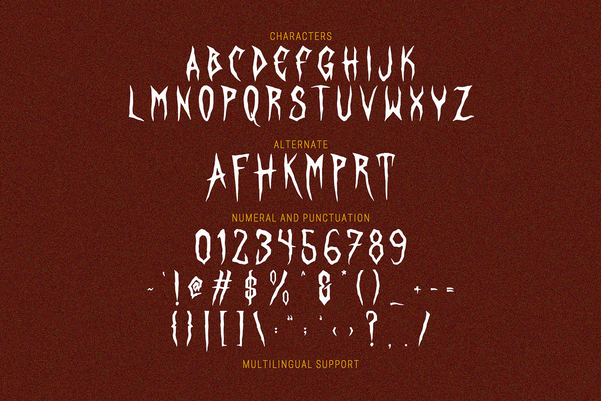 Rezox Futorr Scary Display Font, a Handwritten Font by Maulana Creative (Photo 5 of 7)