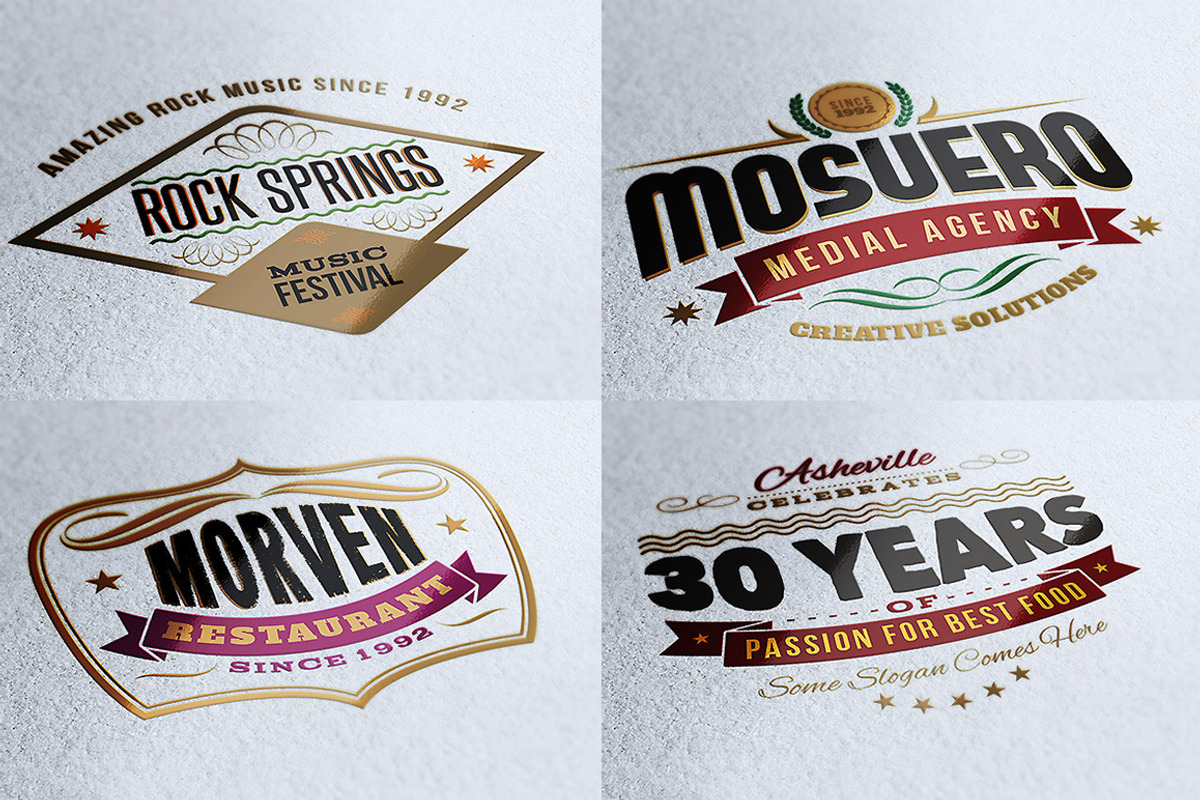 10 Retro Signs or Banners preview 2