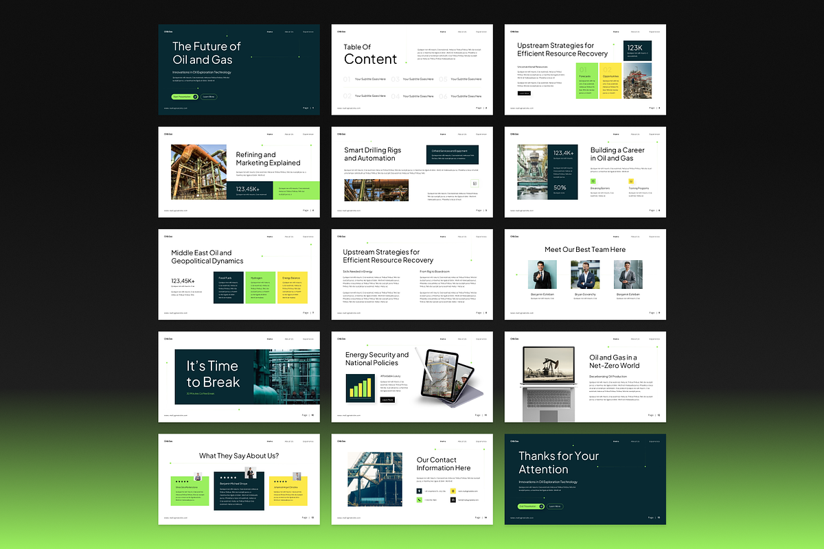 Oil and Gas Presentation preview 2