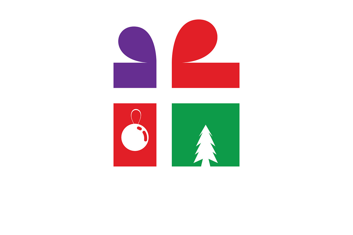 Christmas gift box  Vector template, a Graphic by LOGOCREATIVE