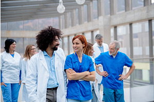 Team of doctors discussing surgery, a Graphic by HalfPoint
