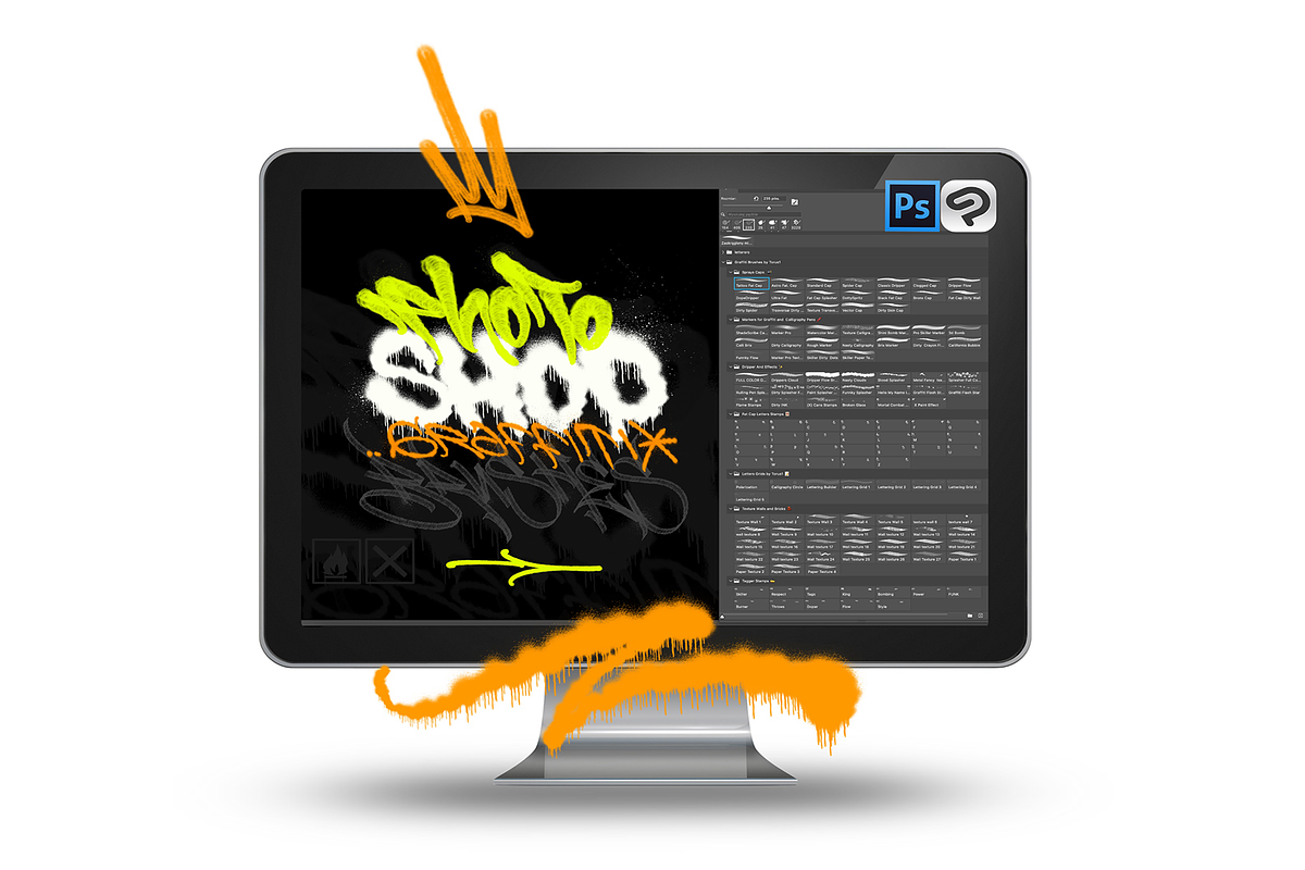 Graffiti Brush Pack For Photoshop, a Brushes & More by Torus1 (Photo 1 of 16)