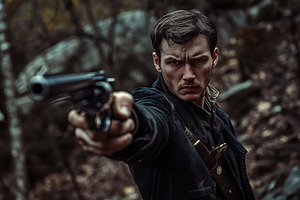 Intense confrontation in the woods w, a Photo by Tanuart