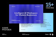 AI SaaS Pitch Deck, a Presentation Template by adoestudio (Thumbnail 1 of 6)