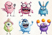 Cute Funny Monster Sublimation Clipa, a Seasonal Illustration by Rose Art (Thumbnail 4 of 4)