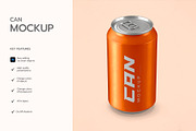 Soda Can Mockup, a Product Mockup by graphypix (Thumbnail 2 of 4)