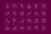 Feminist Icons Set, an Outline Icon by Prosymbols (Thumbnail 6 of 8)