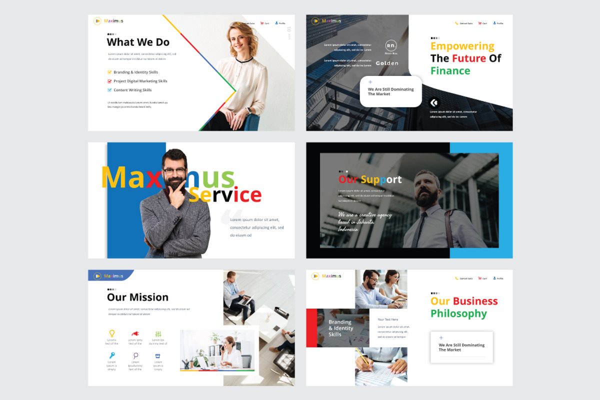 MAXIMUS - Google Slide Template, a Presentation Template by Shafura