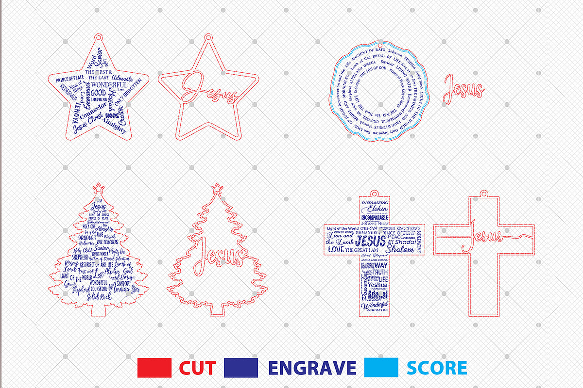 Merry Christmas Jesus Christ Svg, a Pattern Graphic by Lasercutiny (Photo 2 of 2)