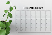 2029 8.5 x 11 Inch Calendar Template, a Stationery Template by Running With Foxes (Thumbnail 5 of 5)