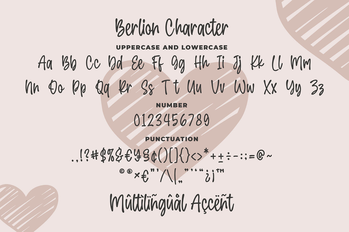 Berlion a Handwritting Script Font, a Script Font by Blankids Studio (Photo 7 of 8)