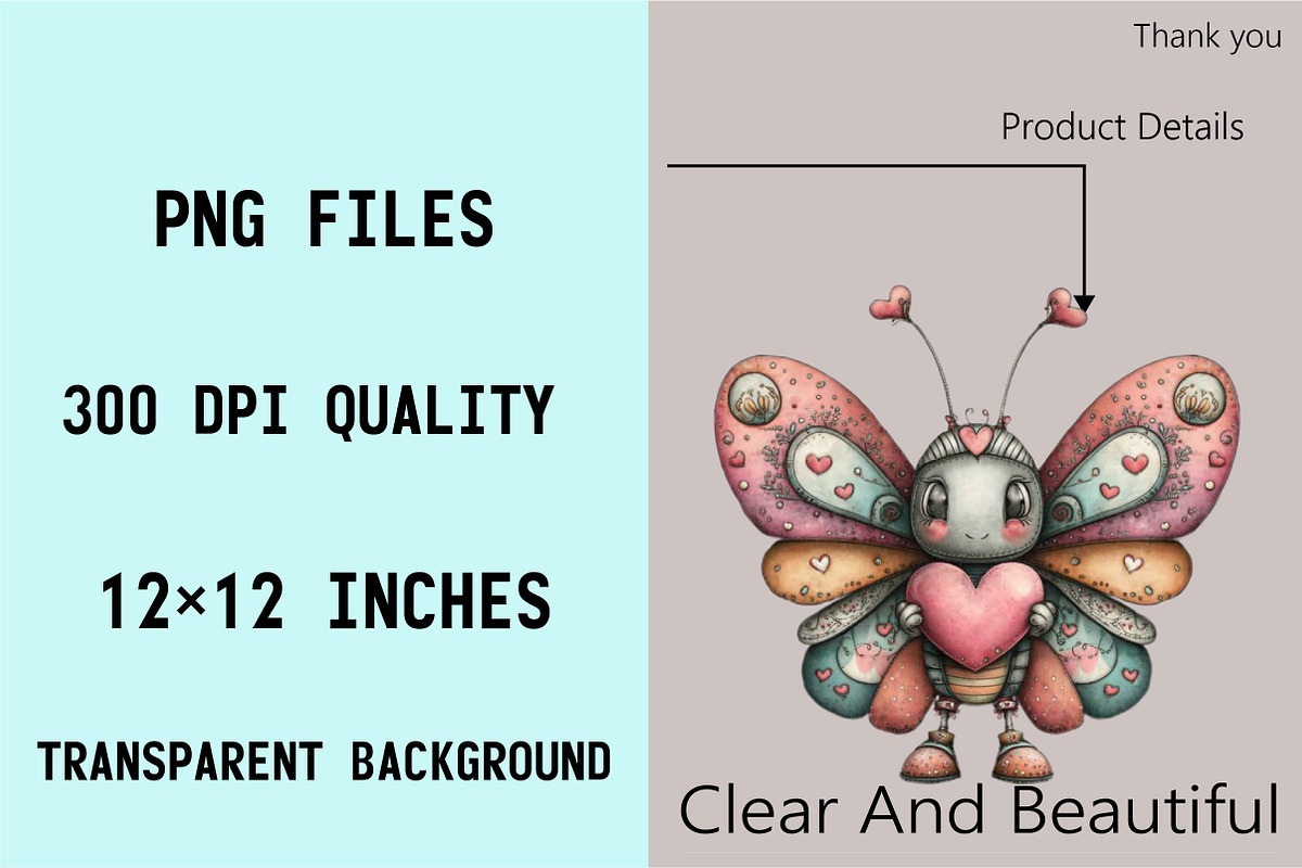 Whimsical Spring Butterfly Clipart B, an Illustration by SVGArt (Photo 4 of 7)