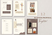 Brown Minimal Business Proposal, a Print Template by TheSimplySereneShop (Thumbnail 3 of 8)
