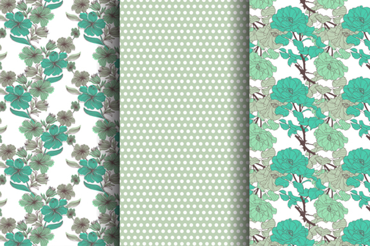 10 Floral Patterns preview 2