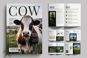Veterinary Dairy Industry Magazine, a Magazine Template by MightyDesign