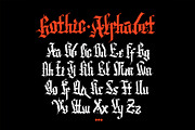 Gothic font - 11, a Blackletter Font by GeekClick (Thumbnail 10 of 17)