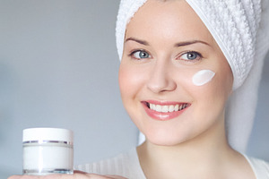 Skincare routine, morning beauty and wellness, fresh and clean a, a Person Photo by Studio ANNA