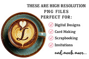 Valentine Coffee Alphabet Clipart, an Illustration by OK Design (Thumbnail 6 of 6)