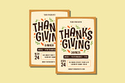 Thanksgiving Dinner Flyer Set, a Flyer Template by Patria Ari (P4tcreativa) (Thumbnail 2 of 4)