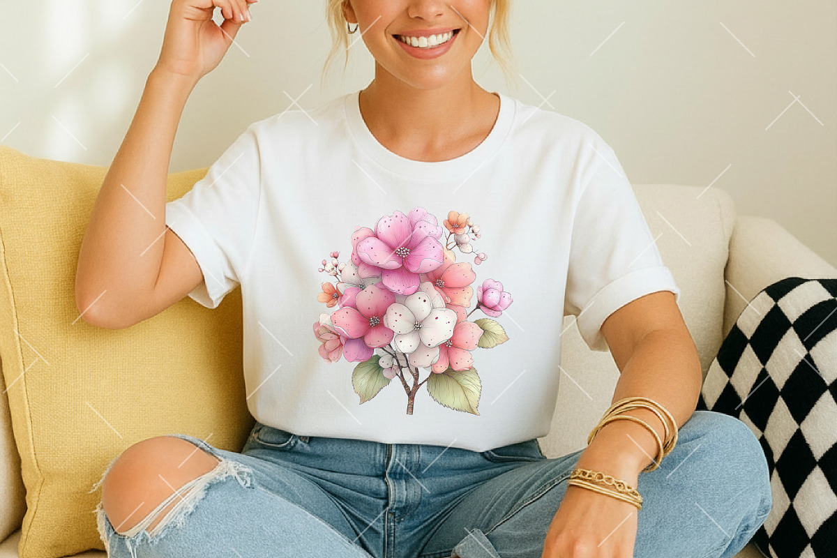 Spring Pink Flower Clipart, an Illustration by OK Design (Photo 5 of 6)