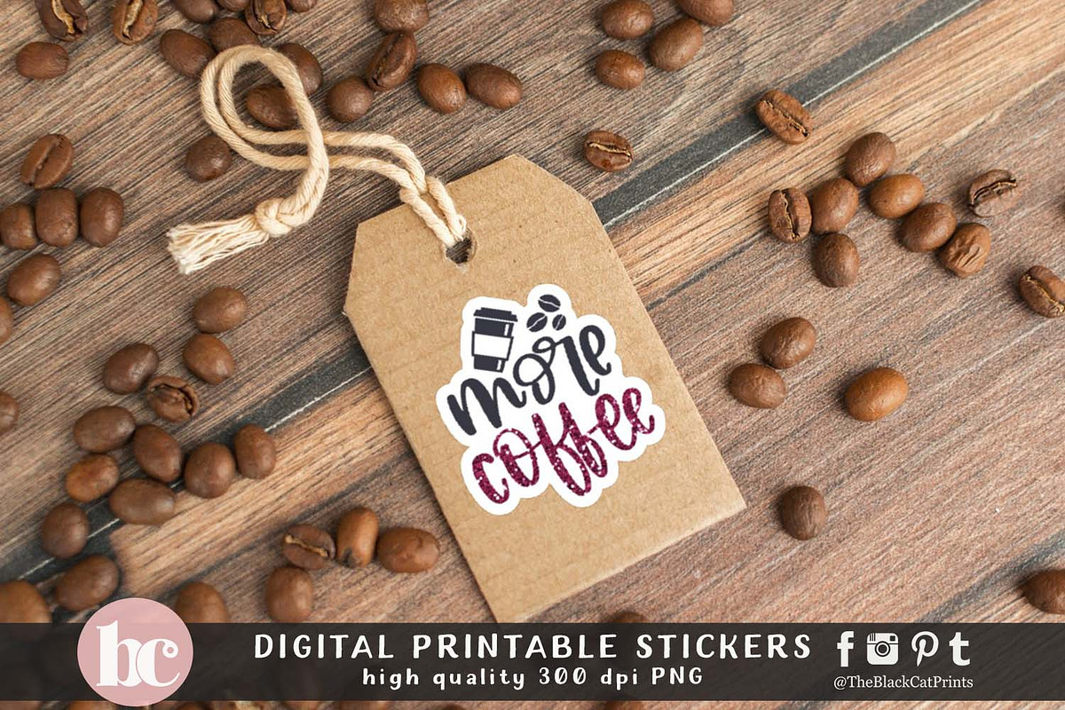 Mom Stickers Glitter Effect PNG EPS, a Decorative Illustration by TheBlackCatPrints (Photo 5 of 6)