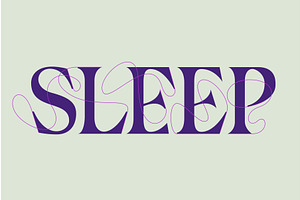 Elegant serif typography with