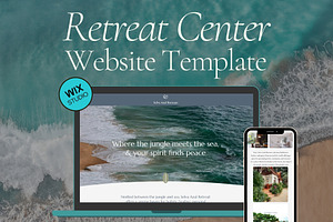 Retreat Center Website Template, a Wix Template by Unalome Design Studio