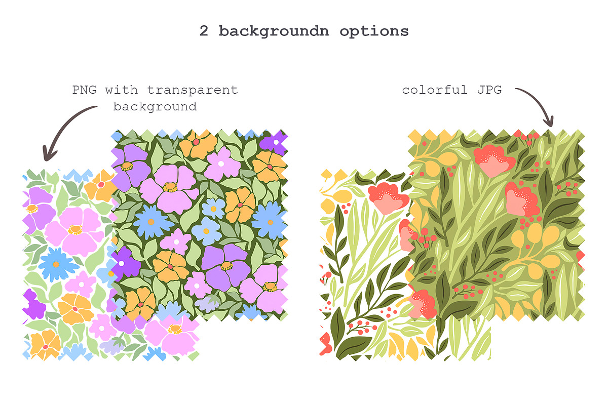 Summer Flower Patterns, a Pattern Graphic by Alina Sh (Photo 2 of 10)